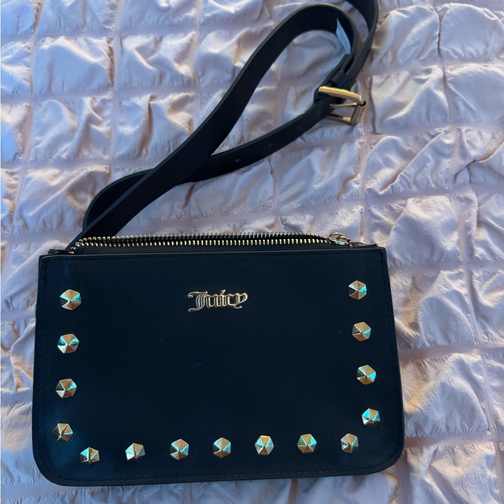 Juicy Couture Black Studded Crossbody Bag